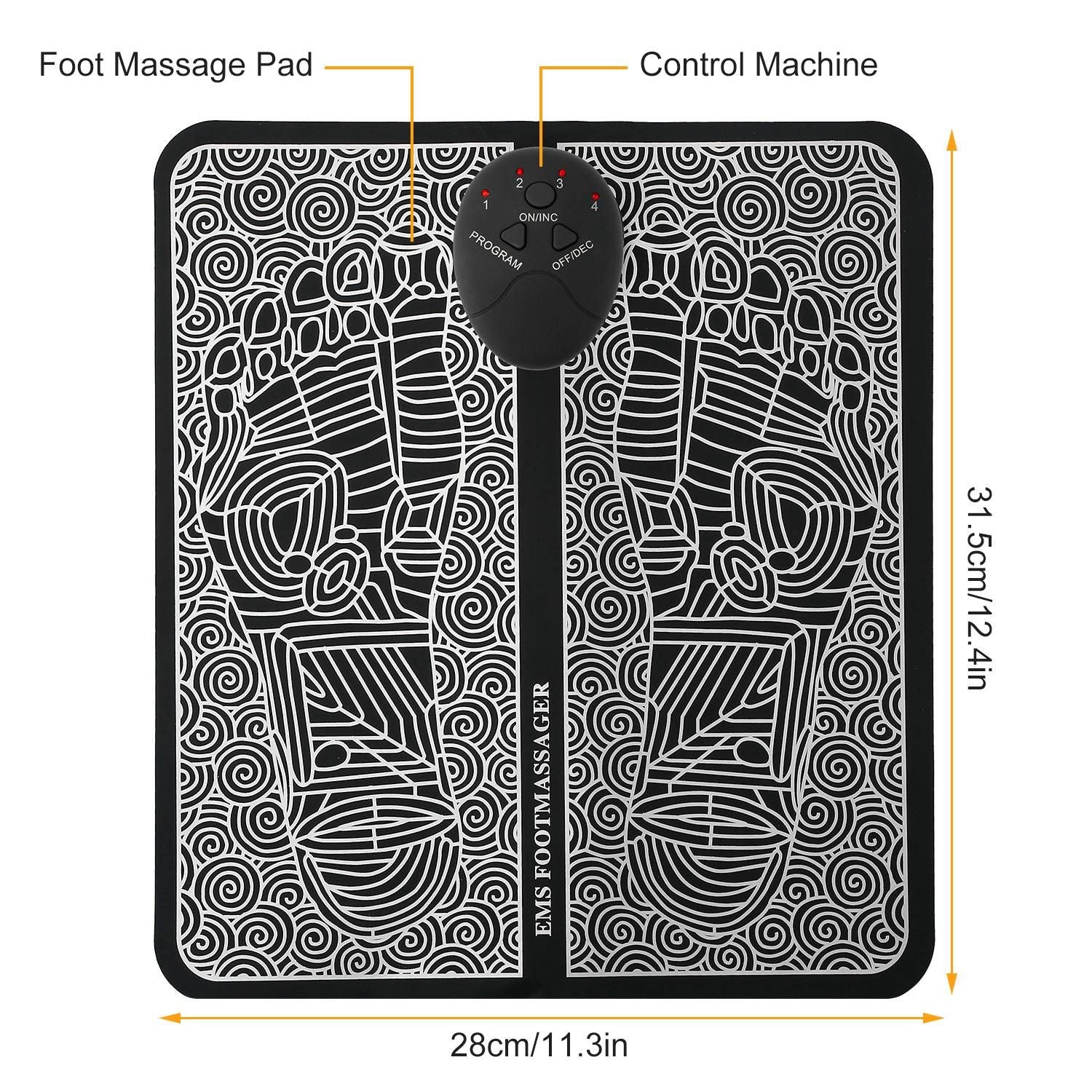 EMS Foot Massage Pad Electric Stimulator Massager Unit Leg Reshaping