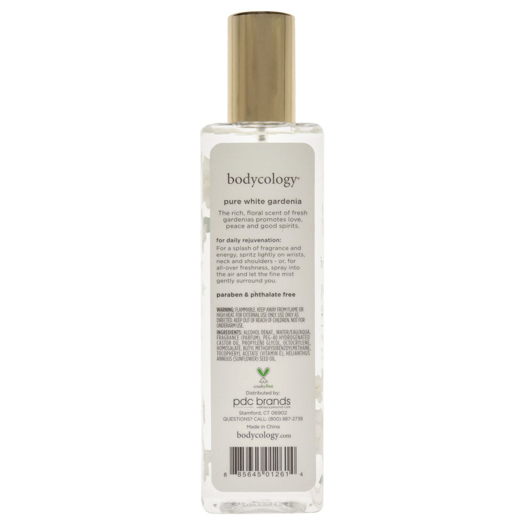 Pure White Gardenia by Bodycology for Women - 8 oz Fragrance Mist