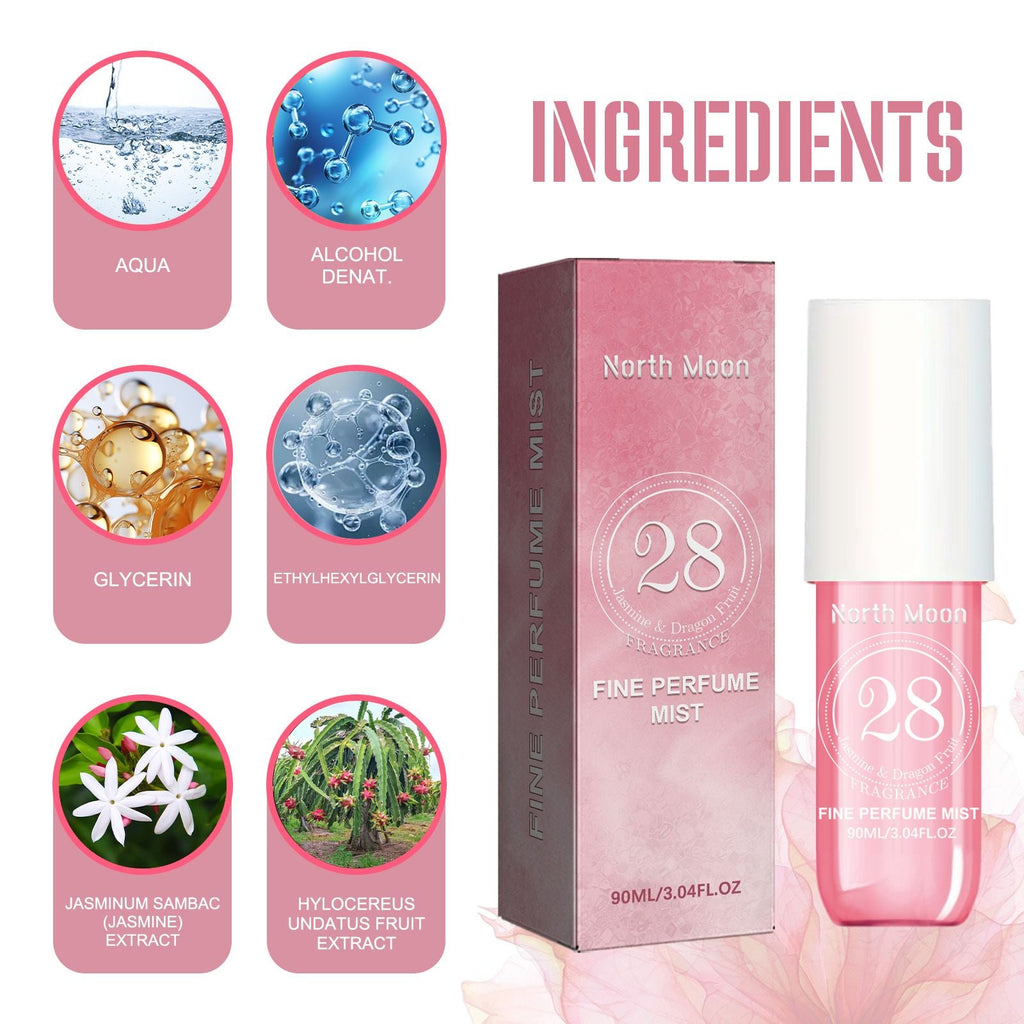 North Moon Perfume Spray Fresh Lasting Fragrance Non-Pungent Women's