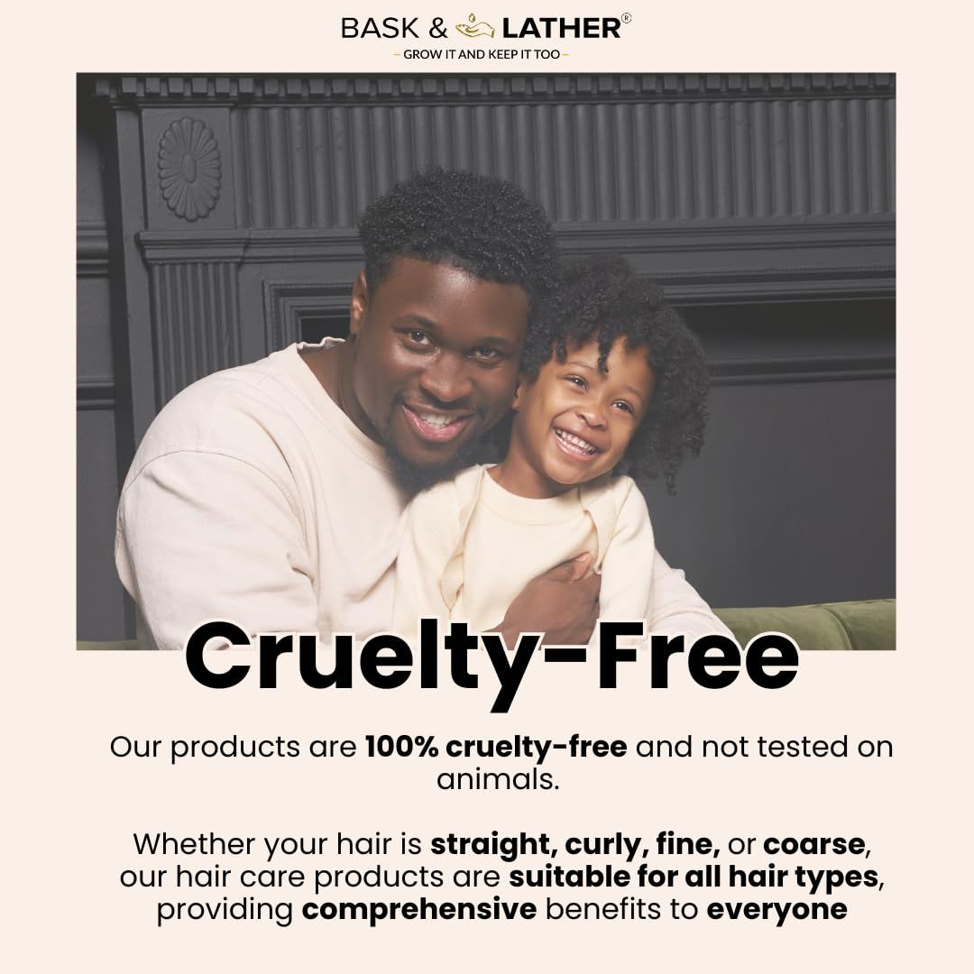 Bask & Lather Scalp Stimulator Hair Growth Oil, Cold Pressed Mint and