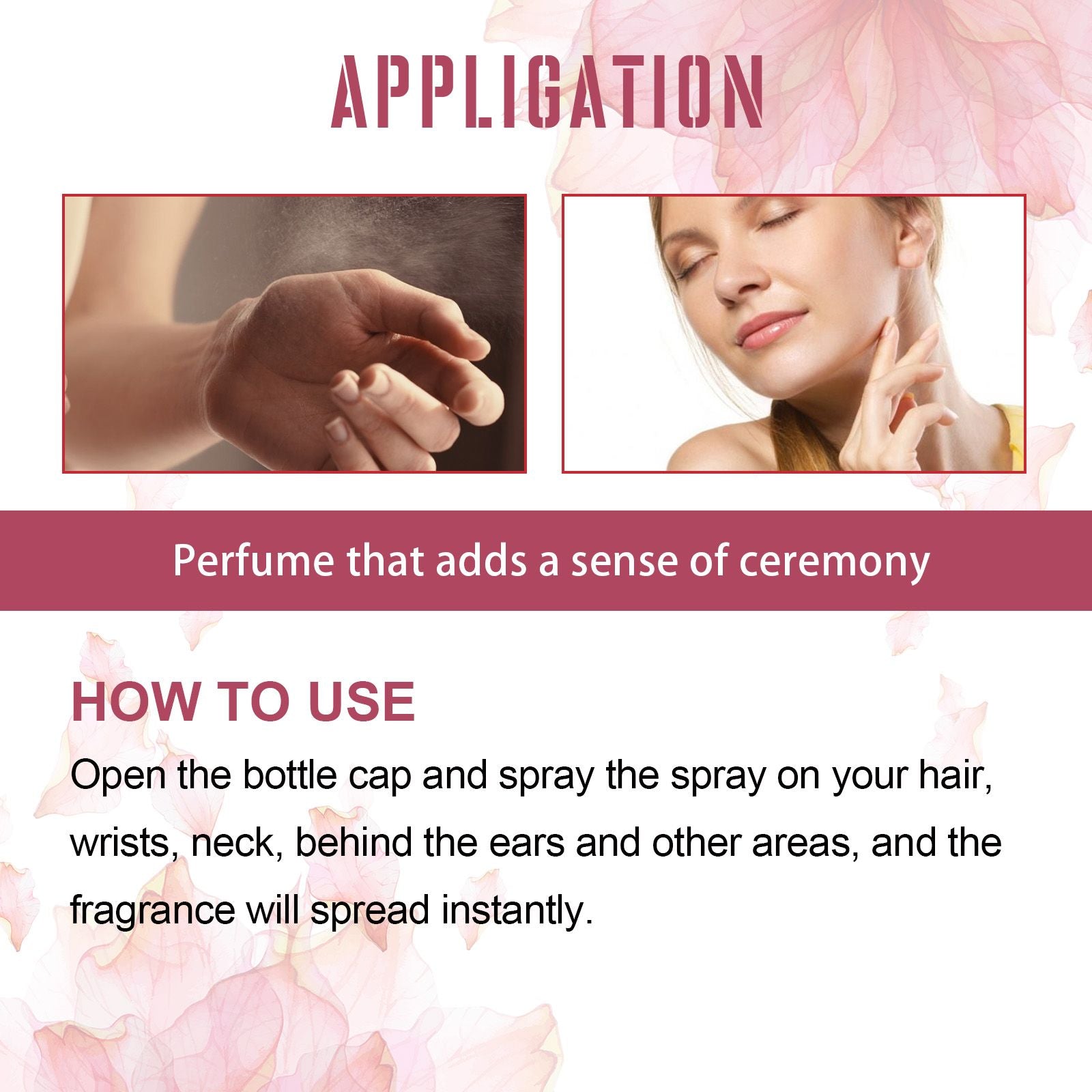 North Moon Perfume Spray Fresh Lasting Fragrance Non-Pungent Women's