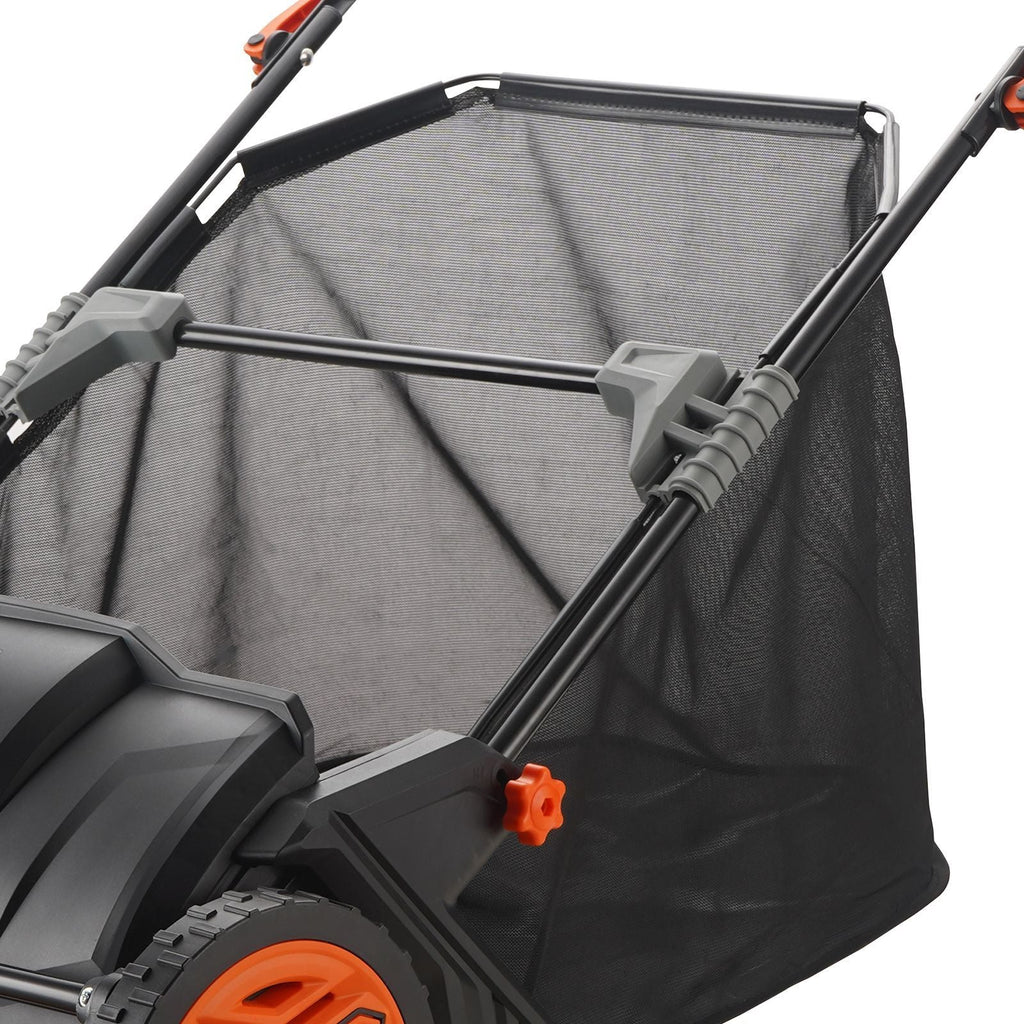 Push Lawn Sweeper, 21inch Leaf & Grass Collector, Strong Plastic