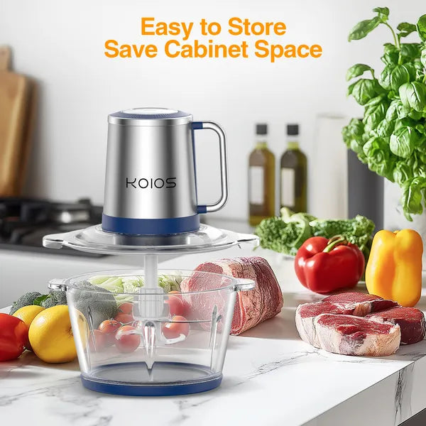 KOIOS Electric Food Chopper Processor Vegetables Meat Grinder Mixer 2L