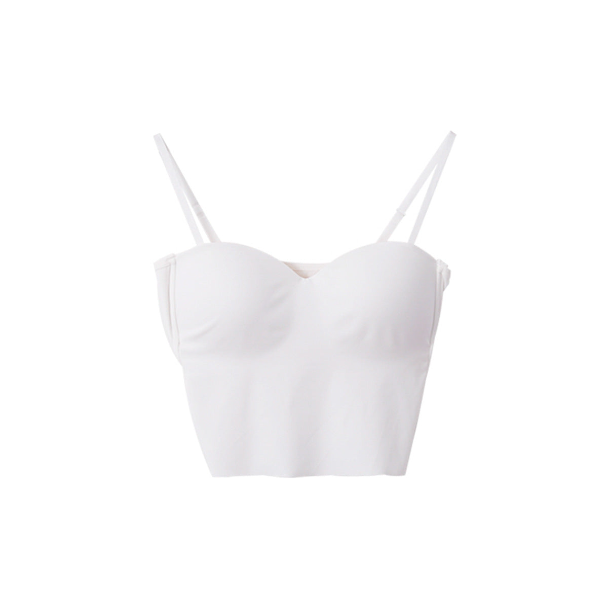 Ice-silk Seamless Camisole With Chest Pads Figure-flattering Outerwear