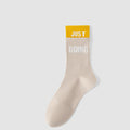 Women's Spring And Summer Yoga Socks, Sports Socks, Women's Long Stockings, Letter Printed Color Blocked Yoga Socks