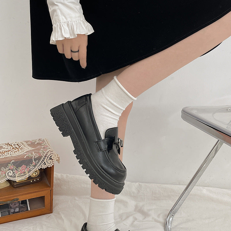 Women's Fashionable And Versatile Bow Single Shoes