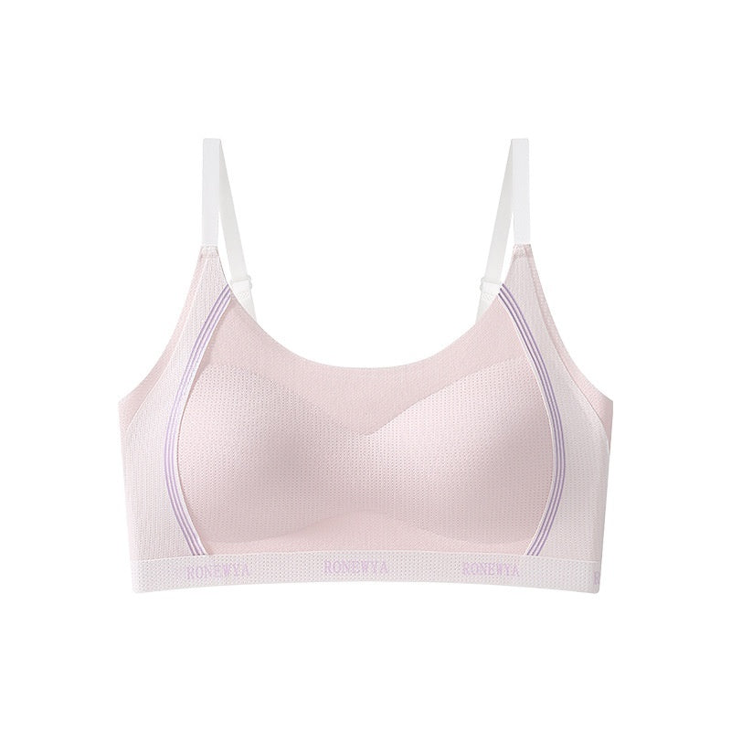 Bra For Developing Girls Wireless Thin Breathable Semi Fitted Sports Vest