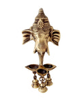 Brass Pooja Bell Wooden Handle 14 cm