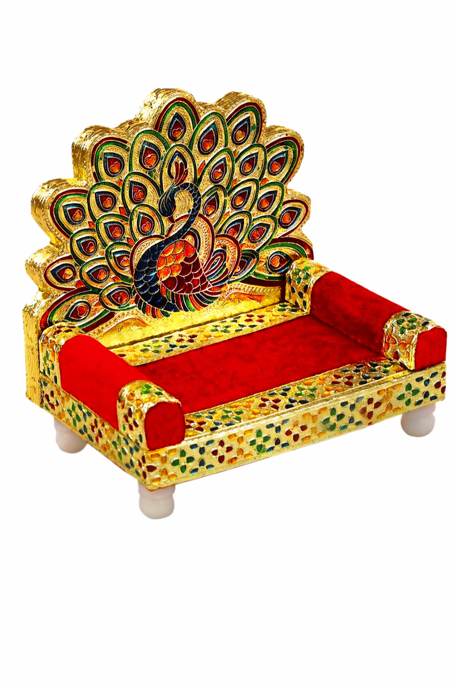 Peacock Meenakari Singhasan