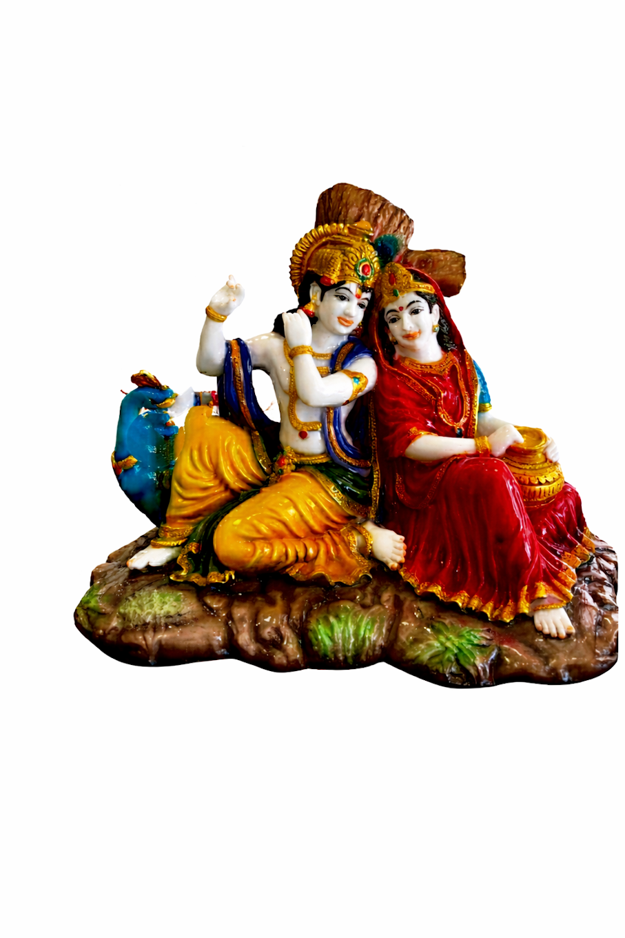 Radha Krishna Resin Idol Figurine