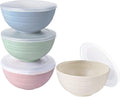 Wheat Straw Bowls Set with Lid (4Pc)