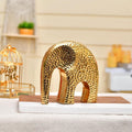 Golden Ceramic Elephant Decor Figurine