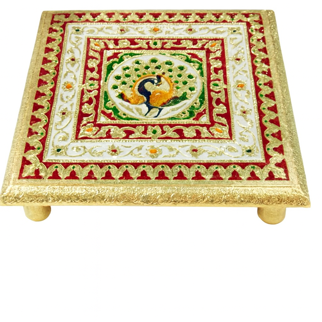 Traditional Peacock Meenakari Gold Plated Bajot