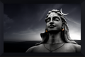 Lord Shiva adiyogi acrylic glass Painting Digital Reprint 14 inch x 10