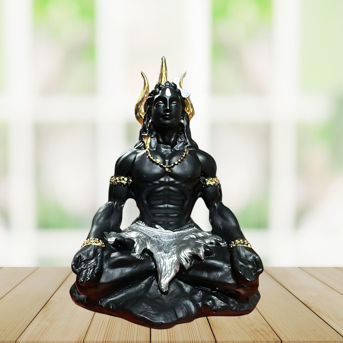 Tiny Shiny Mahadev Adiyogi Statue – Ideal for Pooja Room, Office, or