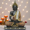 Meditating Buddha Idol 25cm Decor Statue