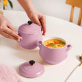 Ceramic Serving Pots with Lid Set (2Pc)