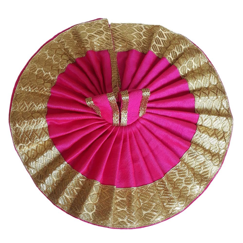 Handmade Beautifull Laddo Gopal/Krishan Ji (Magenta Pink)Poshak (Pack