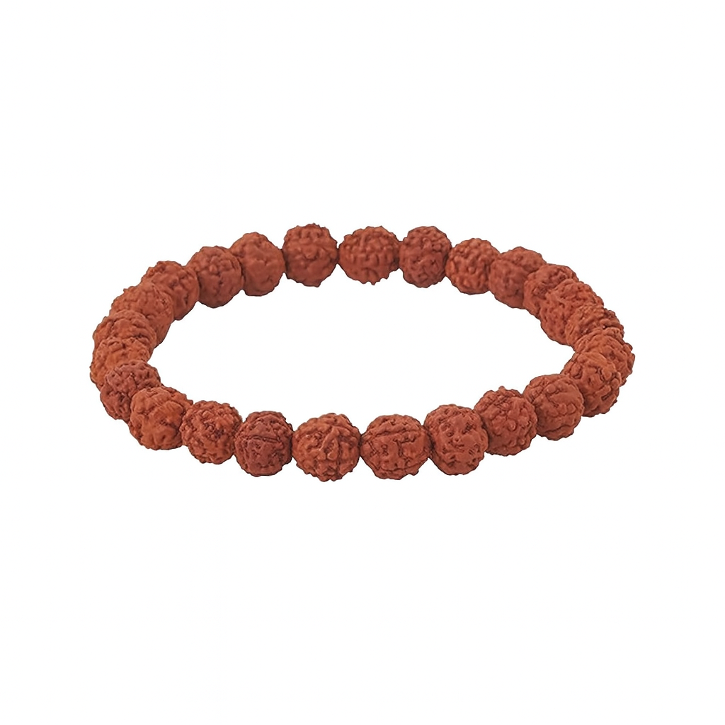 5 Mukhi Rudraksha Bracelet 8mm for Meditation