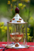 Brass Akhand Diya with Glass Cover