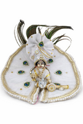Embellished Deity Dress for Mandir Use