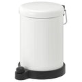 Steel Waste Bin 4L White