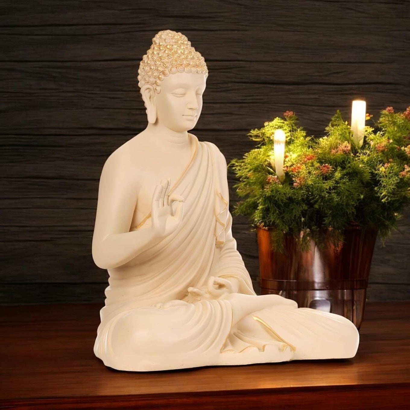 2 Feet Buddha Resin Statue Home Decor