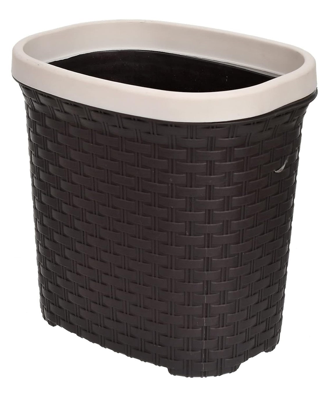 Open Plastic Dustbin 7L Brown