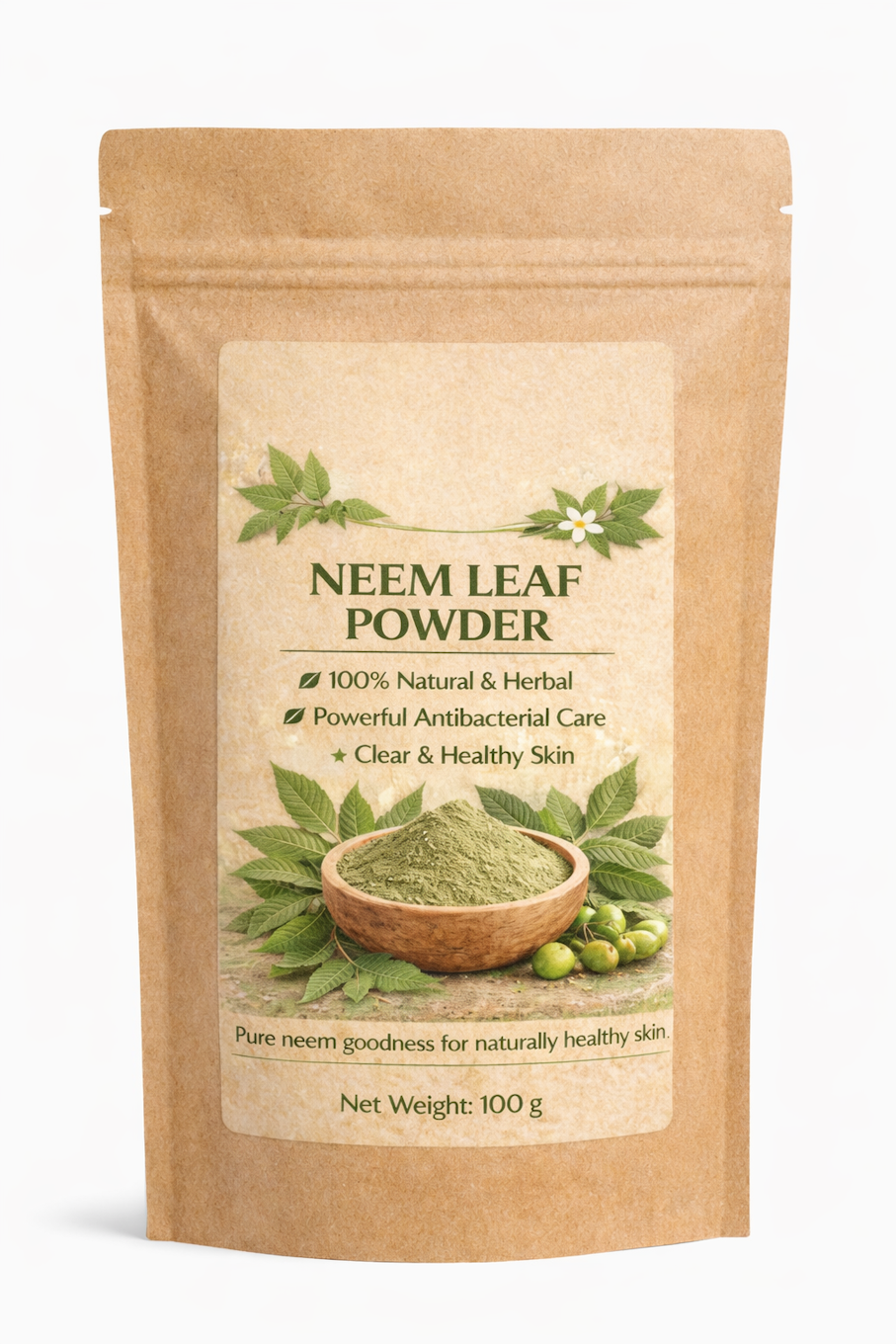 Neem Leaf Powder for Clear Skin