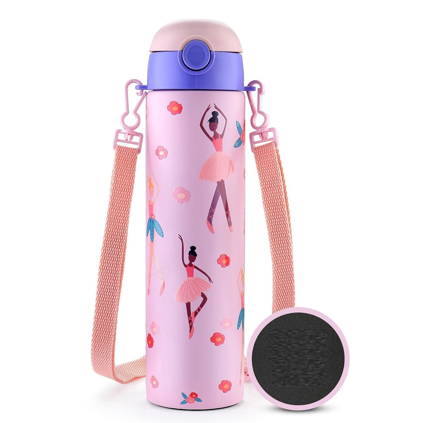 Sporty 700ml Kids Steel Bottle Pink